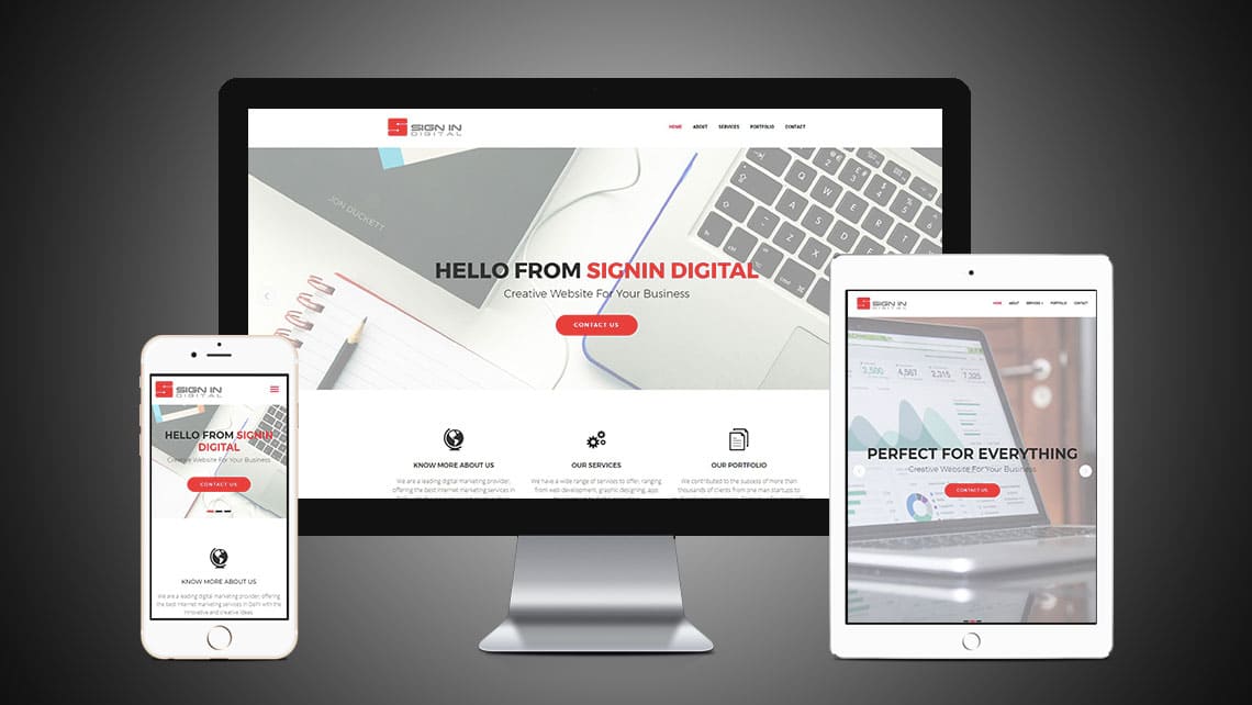 Sign In Digital Web Design - Web design portfolio by Leading Edge Designers